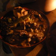 牛肉とアラビア産イチジクの煮込み