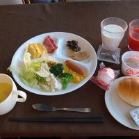 ビュッフェスタイルでの食事です　種類が多いです
