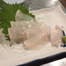 ヒラメの刺身