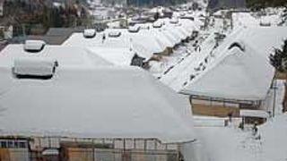 雪景色の大内宿