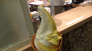 美味しいソフトクリームをいただきました。