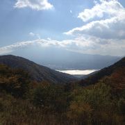 峠を越えたら絶景が待っています！