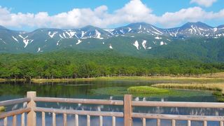 知床連山が望める素晴らしい景色