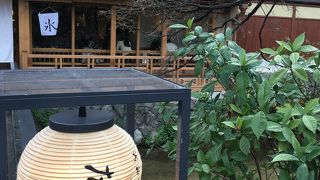 雰囲気抜群のカフェ。