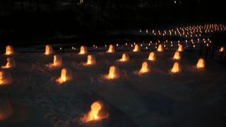 雪のかまくらを見に湯西川へ