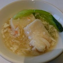 吉祥コース:白身魚の蟹肉あんかけ