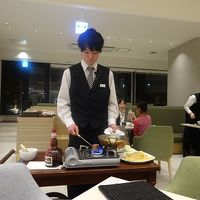 デザートを目の前で作ってくれました