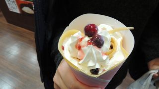 クレープが美味しかった！