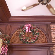 クレープ店のクリスマス飾り