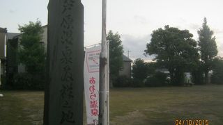 湯元の井戸のようなものがあります。