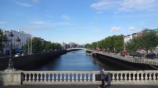 ダブリンの街を北と南に分ける川