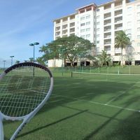 テニスコートも利用しました