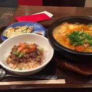 アウトレットの中の韓国料理屋さん