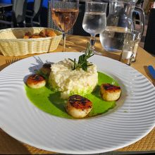 ホタテのリゾット