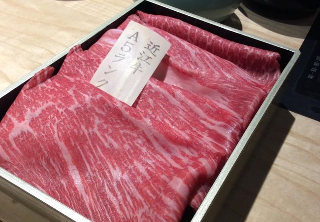 近江牛A5ランクのすき焼き