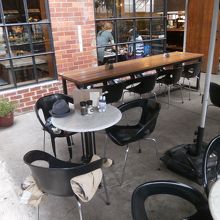 テラス席もあります。