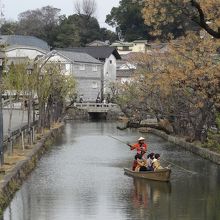 倉敷川の川舟