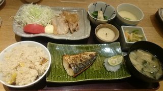 夜定食もあるお店