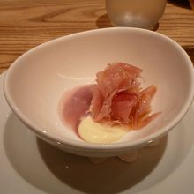 生ハムを使った前菜