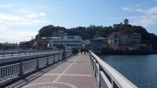 江ノ島弁天橋からも富士山が望めます。