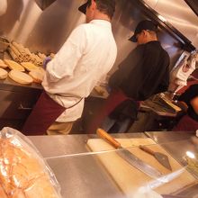 制作風景。ささっと作ってくれる。