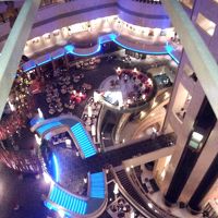 ラウンジを上から撮影