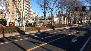 駅前のメイン通りです。