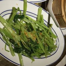 Sauteed green vegetables