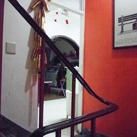 階段を上がると２階にフロントが有ります。