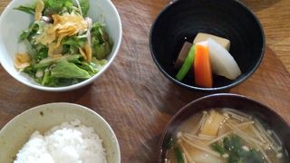 野菜が多いランチ