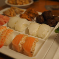 夕食のバイキング