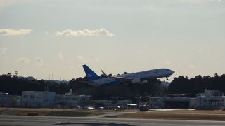 滑走路をよく見ることができます