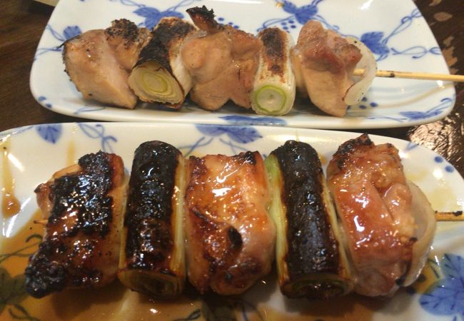 上山温泉の大当りの焼き鳥屋さんのつくし