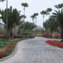 黄昏時の凹子底森林公園