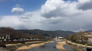 京都マラソンでは川沿いのコースを走ります。