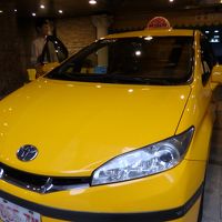 無料送迎のタクシー