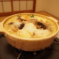 あんこう鍋。初めて食べましたがおいしいです