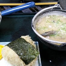 名物のタラ汁です。