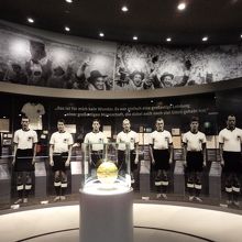 展示の一番初め（1956年初回のＷＣドイツ代表メンバー）