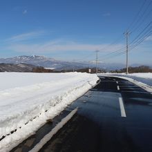 道は除雪してあります。