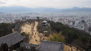 天守閣からは絶景が！