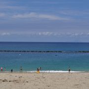 人も少なく綺麗な海水浴場でした