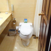 温水洗浄便座付きトイレ。中国のメーカーのものです。