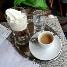 エスプレッソは2.3ユーロ