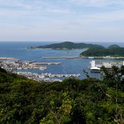 勝本港からの名鳥島，若宮島，辰の島などがよく見えるスポット　