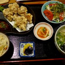 本日のから揚げ定食1000円