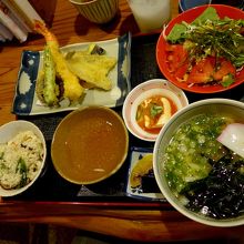 天ぷら定食1450円