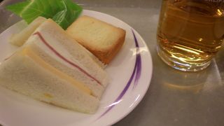 搭乗前のひととき。