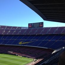 ミュージアムからスタンドに少し入れます