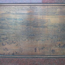 見難い銅版画ですが、江戸時代の祝橋の様子が描かれています。